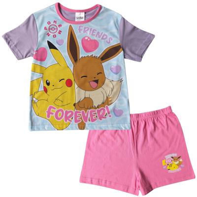 Girls Pokemon Shortie Set - Pyjamas 5-12 Years : 77331