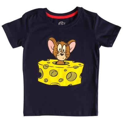 Boys Tom and Jerry T Shirt - Jerry in Cheese Design (76998)