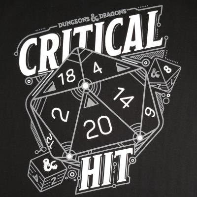 Dungeons and Dragons T Shirt - Men's - Critical HIT
