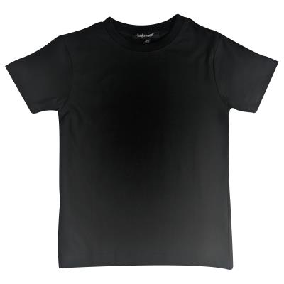 Children's Plain T-Shirt - Unisex - 2-12 Years - Black, Charcoal Marl or Navy : 77280