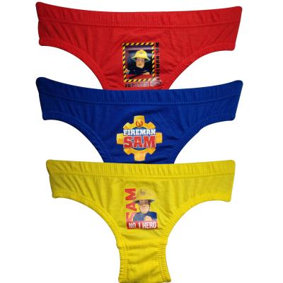 Boys Fireman Sam 3 Pack Pants / Briefs
