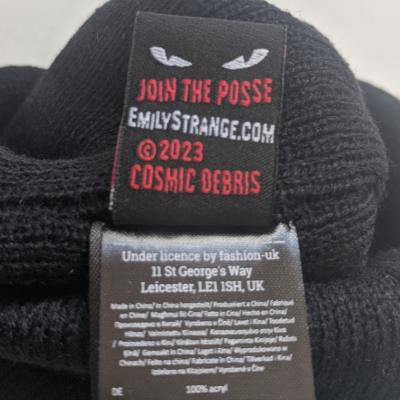 Emily the Strange Beanie - Women's Winter Hat - Mystery the Cat