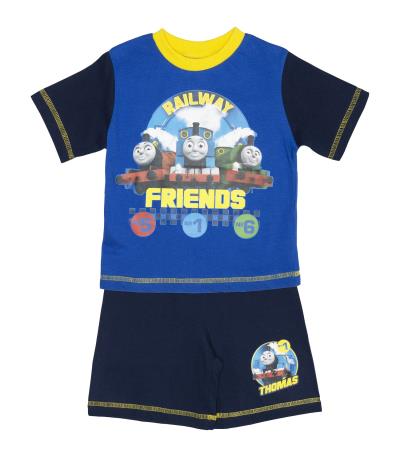 Thomas The Tank Engine 'Railway Friends' Boys Shortie Pyjama Set