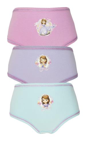 Disney Sofia The 1st 3 Girls Pants / Knickers