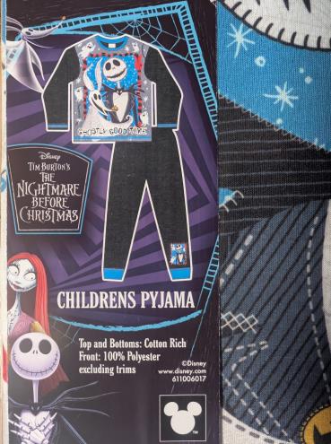 Boys Nightmare Before Christmas Pyjamas - Jack Skellington - Ghostly Good Time