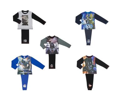 5 Pack Childrens Boys Girls Pyjamas Mixed Characters