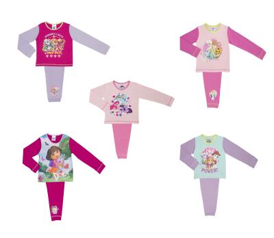 5 Pack Childrens Boys Girls Pyjamas Mixed Characters