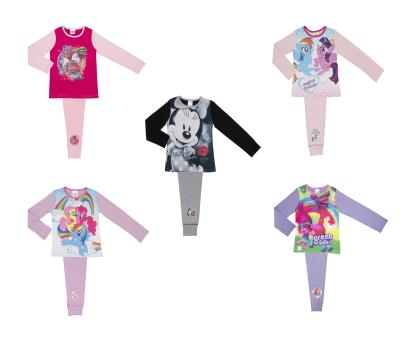 5 Pack Childrens Boys Girls Pyjamas Mixed Characters