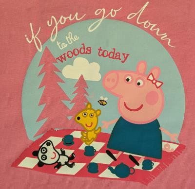 Hasbro's Peppa Pig - Long Sleeved T-Shirt - If You Go Down to the Woods
