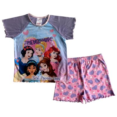 Disney Princess Pyjamas - Girls Short PJs - Royal Friendships (77259)