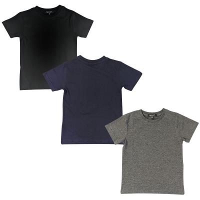 3 Pack Children's Plain T-Shirts - Unisex - 7-8 Years : 77407