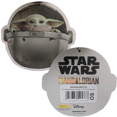 Star Wars The Mandalorian Beanie - Unisex Winter Hat - Grogu Bobble Hat