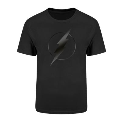 DC Comics Flash T Shirt - Mens - Logo Black on Black : 77327