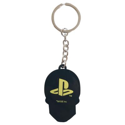 Playstation Keyring - Rubber - Biker Skull