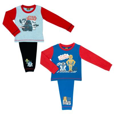 2 Pack Star Wars Cartoon Boys Pyjamas Size 18 Months - 5 Years