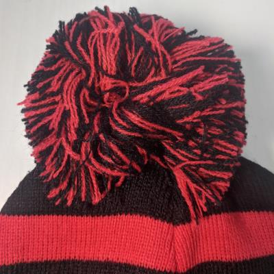 Emily the Strange Beanie - Women's Winter Hat - Striped Bobble Hat