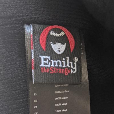 Emily the Strange Beanie - Women's Winter Hat - Striped Bobble Hat