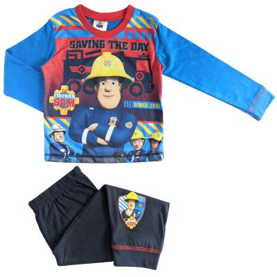 Fireman Sam Pyjamas Enfants Garçons Bleu Marine Âge 18 Mois 5 ans 
