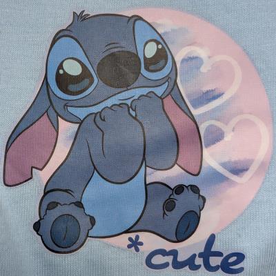 Disney's Stitch Pyjamas - Girls 5-12 Years - Grey and Blue Colourway