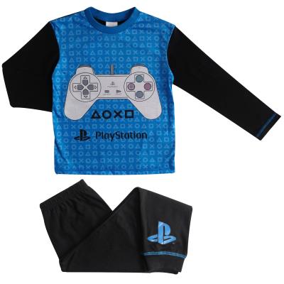 Boys Playstation Pyjamas - Control Design - Blue Black (77035)
