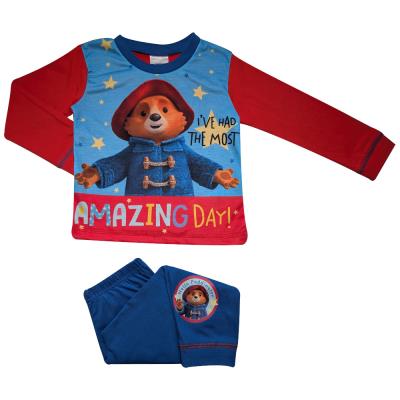 Boys Paddington Bear Pyjamas - Blue and Red - Amazing Day Design (77530)