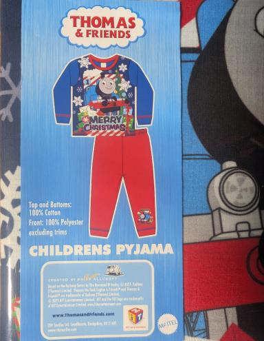 Boys Thomas and Friends Pyjamas - Merry Christmas Design