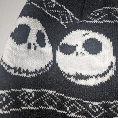 The Nightmare Before Christmas Beanie - Unisex Winter Hat - Jack Bobble Hat