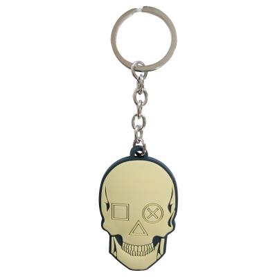 Playstation Keyring - Rubber - Biker Skull (77143)