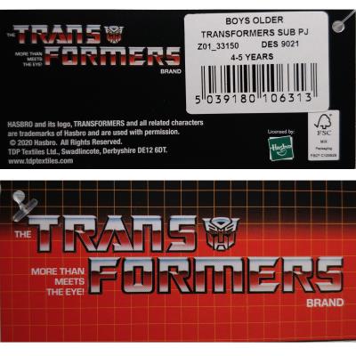 Boys Transformers Pyjamas