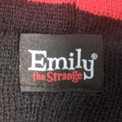 Emily the Strange Beanie - Women's Winter Hat - Striped Bobble Hat