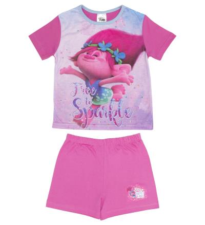 Dreamworks Trolls Girls Pyjama Shortie Set, 4 - 10 Years
