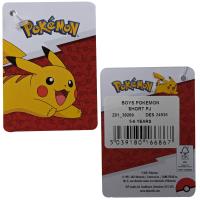 Boys Pokemon Short Pyjamas - Pikachu - 5-12 Years