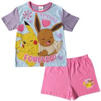 Girls Pokemon Shortie Set - Pyjamas 5-12 Years
