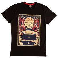 Men's Sony Playstation Gaming Skull T-Shirt