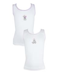 Pack of 2 Me to You Tatty Teddy Girls Cotton Vests