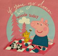 Hasbro's Peppa Pig - Long Sleeved T-Shirt - If You Go Down to the Woods
