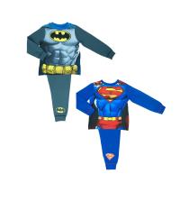 Boys 2 Pack Batman and Superman Novelty Pyjamas