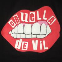 Women's Cruella T Shirt - Lips design