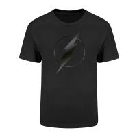 DC Comics Flash T Shirt - Mens - Logo Black on Black