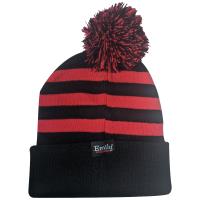 Emily the Strange Beanie - Women's Winter Hat - Striped Bobble Hat