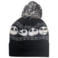 The Nightmare Before Christmas Beanie - Unisex Winter Hat - Jack Bobble Hat