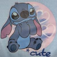 Disney's Stitch Pyjamas - Girls 5-12 Years - Grey and Blue Colourway