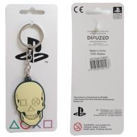 Playstation Keyring - Rubber - Biker Skull