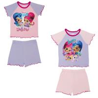 2 Pack Nickleodeon Shimmer & Shine Girls Pyjama Short Set, 12 Months - 4 Years