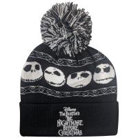 The Nightmare Before Christmas Beanie - Unisex Winter Hat - Jack Bobble Hat