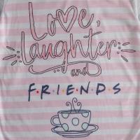 Girls Friends Pyjamas - Love Laughter Friends Design