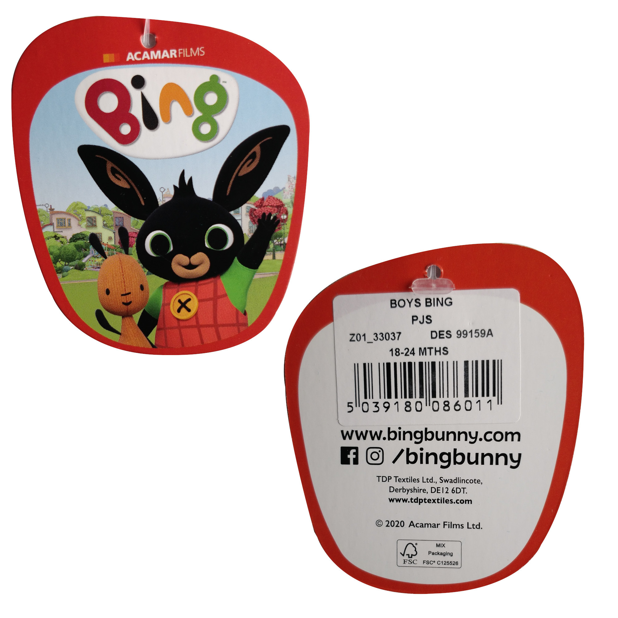 CBeebies Boys Bing Bunny Pyjamas Pyjamas for Boys at World of